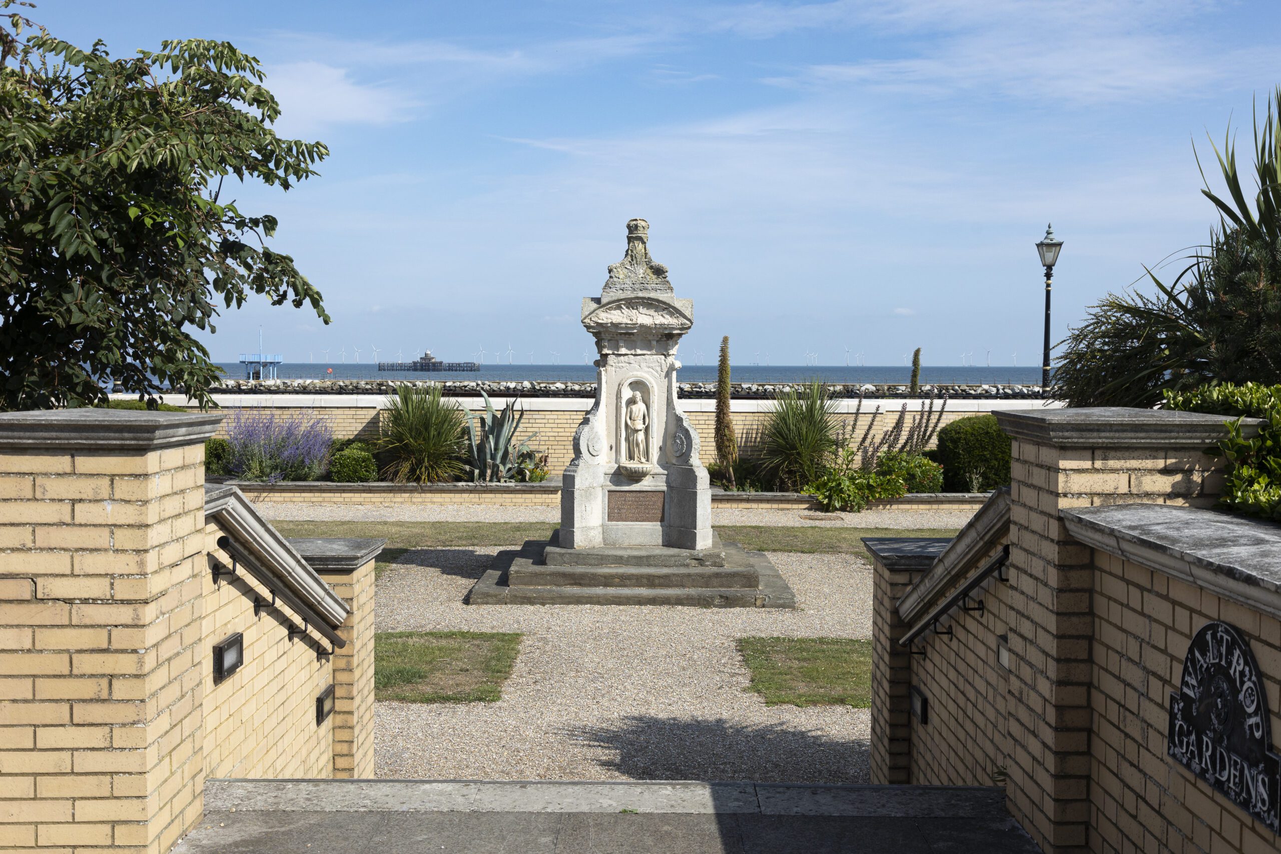 A statue in the Waltrop Gardens at Herne Bay