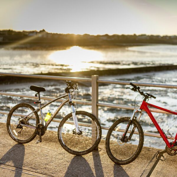 Bikes on the seafront.