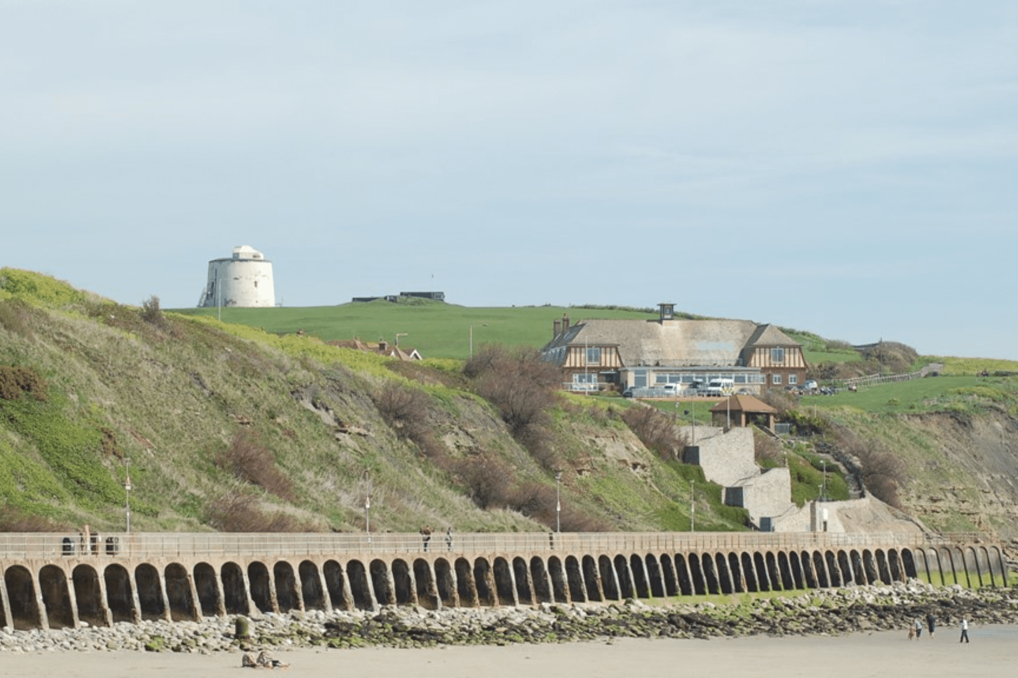 Folkestone's iconic Sunny Sands beach