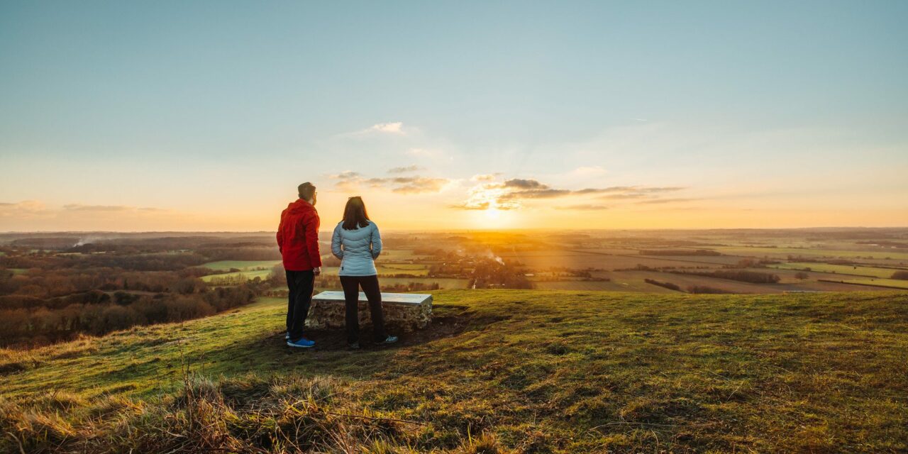 Sunset at Wye Downs