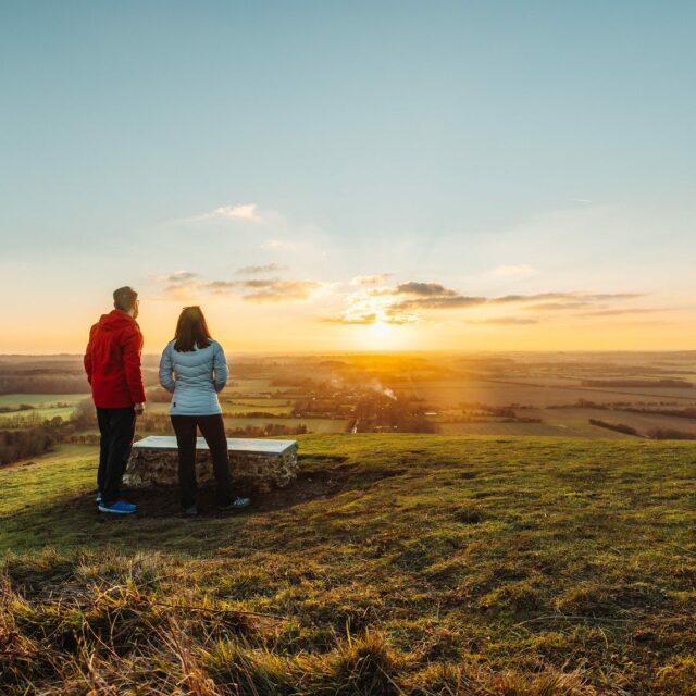 Sunset at Wye Downs