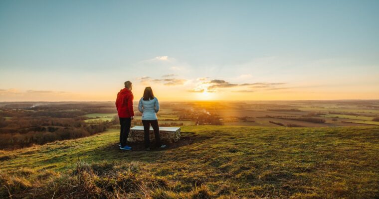 Sunset at Wye Downs