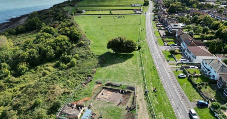 Excavation site at East Wear Bay