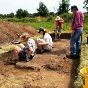 community archaeology at Lullingstone castle
