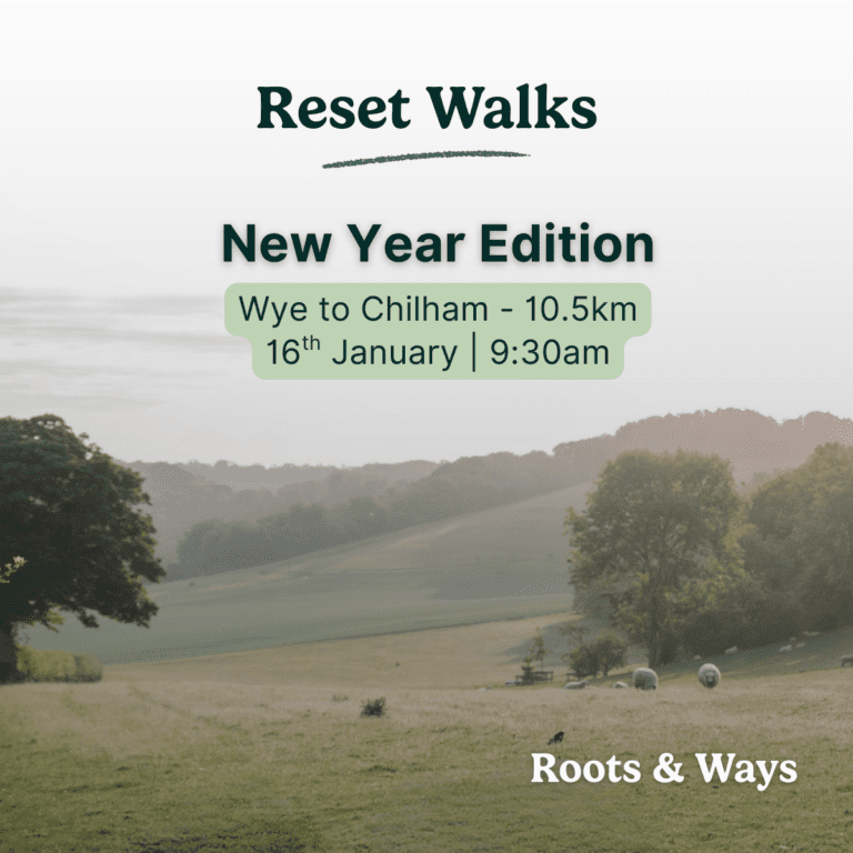 Roots & Ways Reset Walk advert
